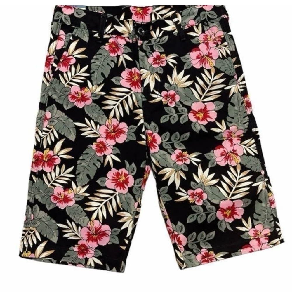 Boy's LEVI'S Floral Denim Shorts